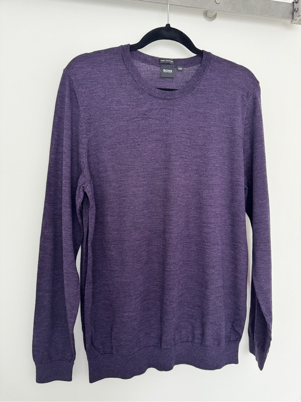 Hugo Boss Men's Deep Purple Crewneck Sweater